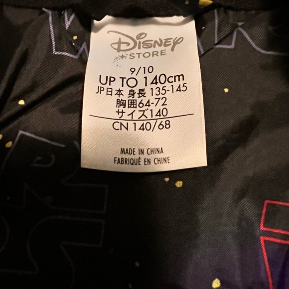 Disney Store STAR WARS Rebel Alliance Gray Faux Leather Jacket Youth sz 9/10 - Picture 2 of 5